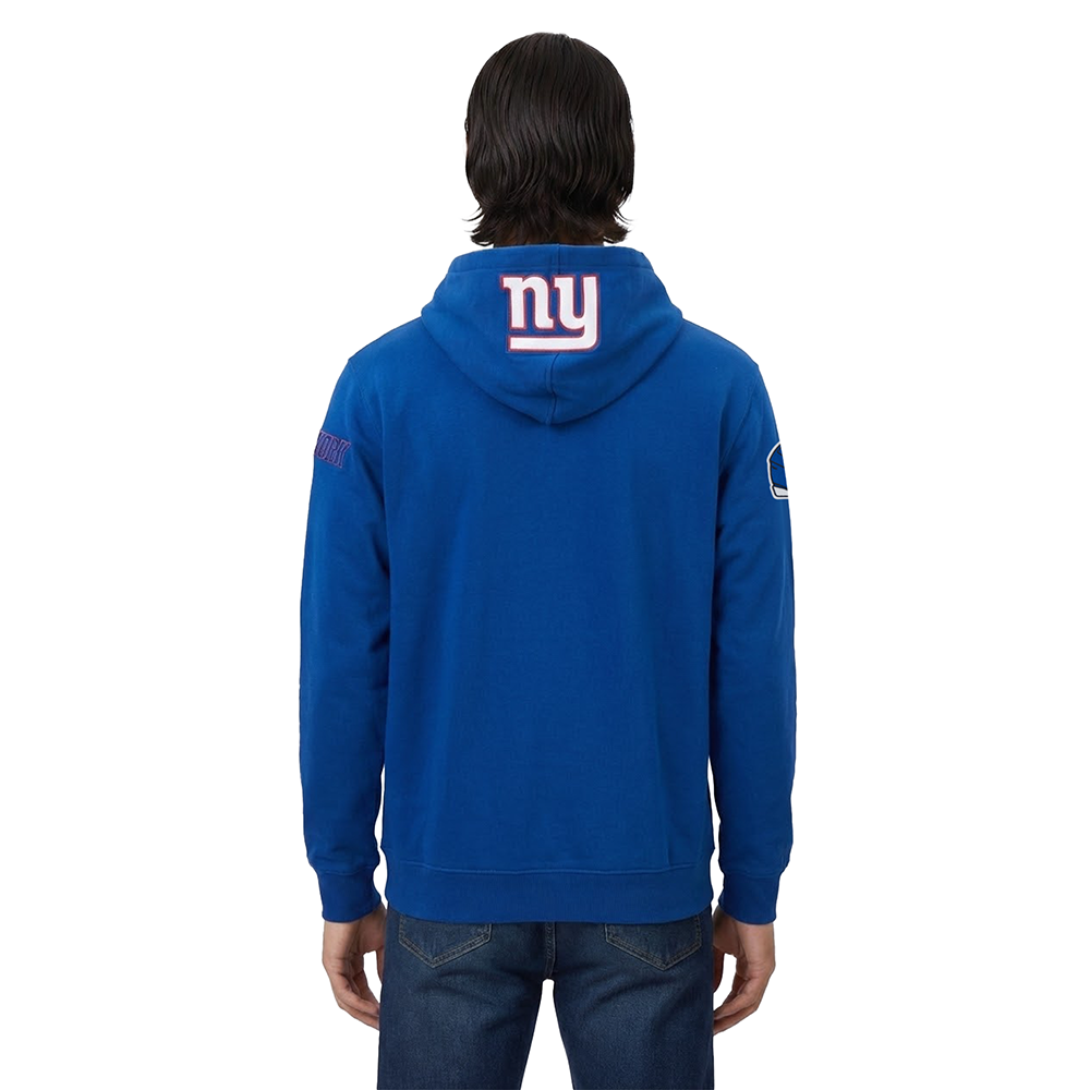 NFL NEW YORK GIANTS OLD ENGLISH MEN'S PO HOODIE (DODGER BLUE)