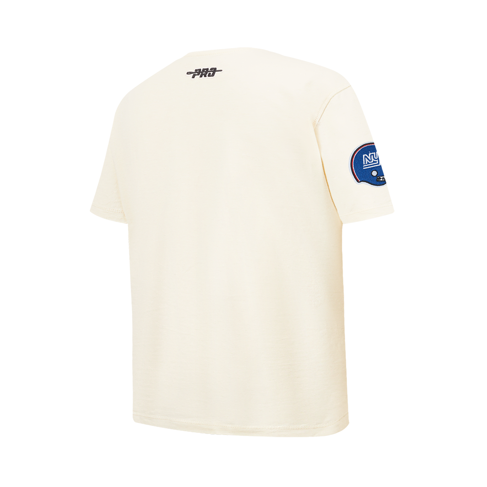NFL NEW YORK GIANTS RETRO CLASSIC BIG BOY'S SS TEE (EGGSHELL)