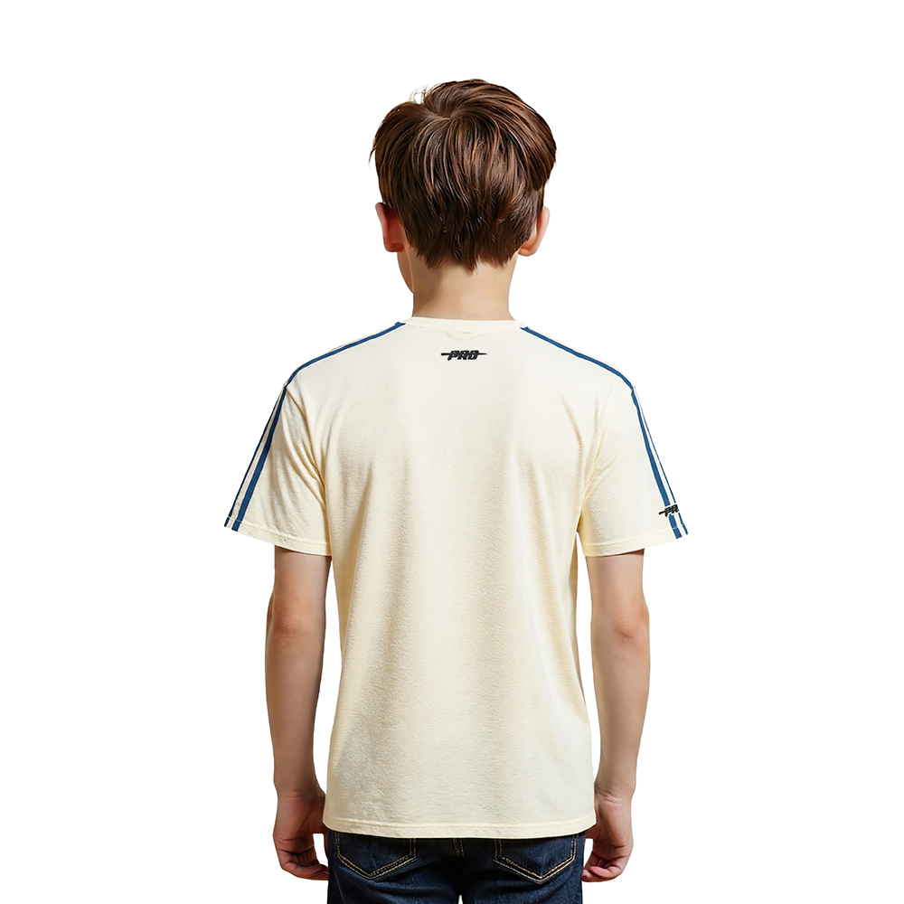 NFL NEW YORK GIANTS RETRO CLASSIC LITTLE BOY'S SS TAPING TEE (EGGSHELL/DODGER BLUE)