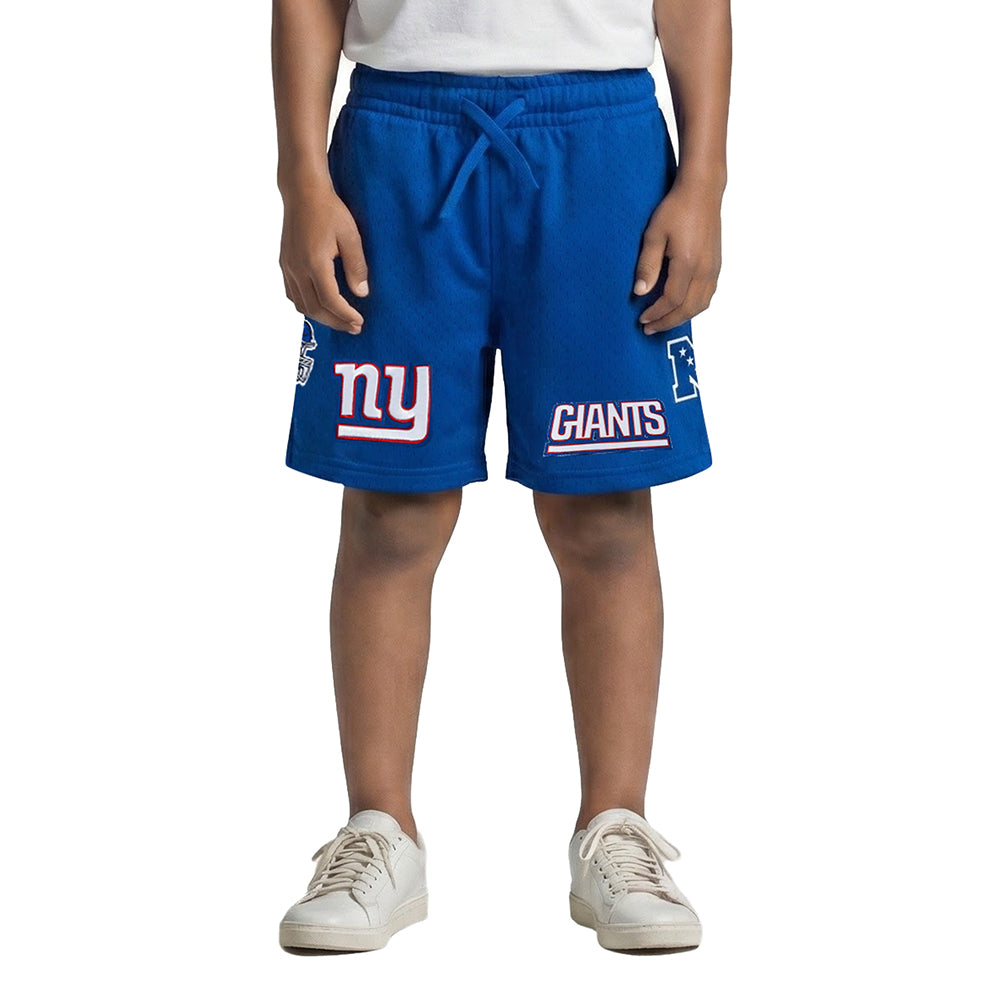 NFL NEW YORK GIANTS CLASSIC LITTLE BOY'S MESH SHORT (DODGER BLUE)