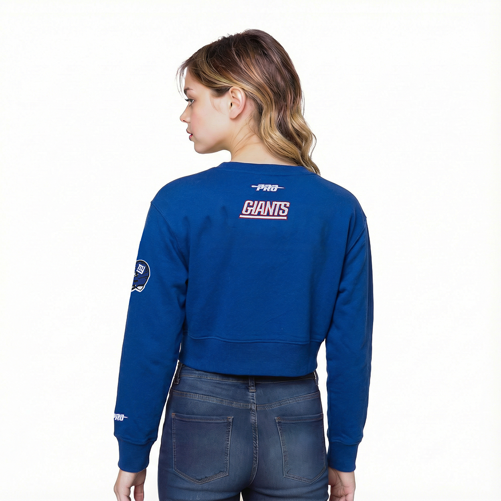 NFL NEW YORK GIANTS CLASSIC LITTLE GIRL'S FLC CREWNECK (DODGER BLUE)