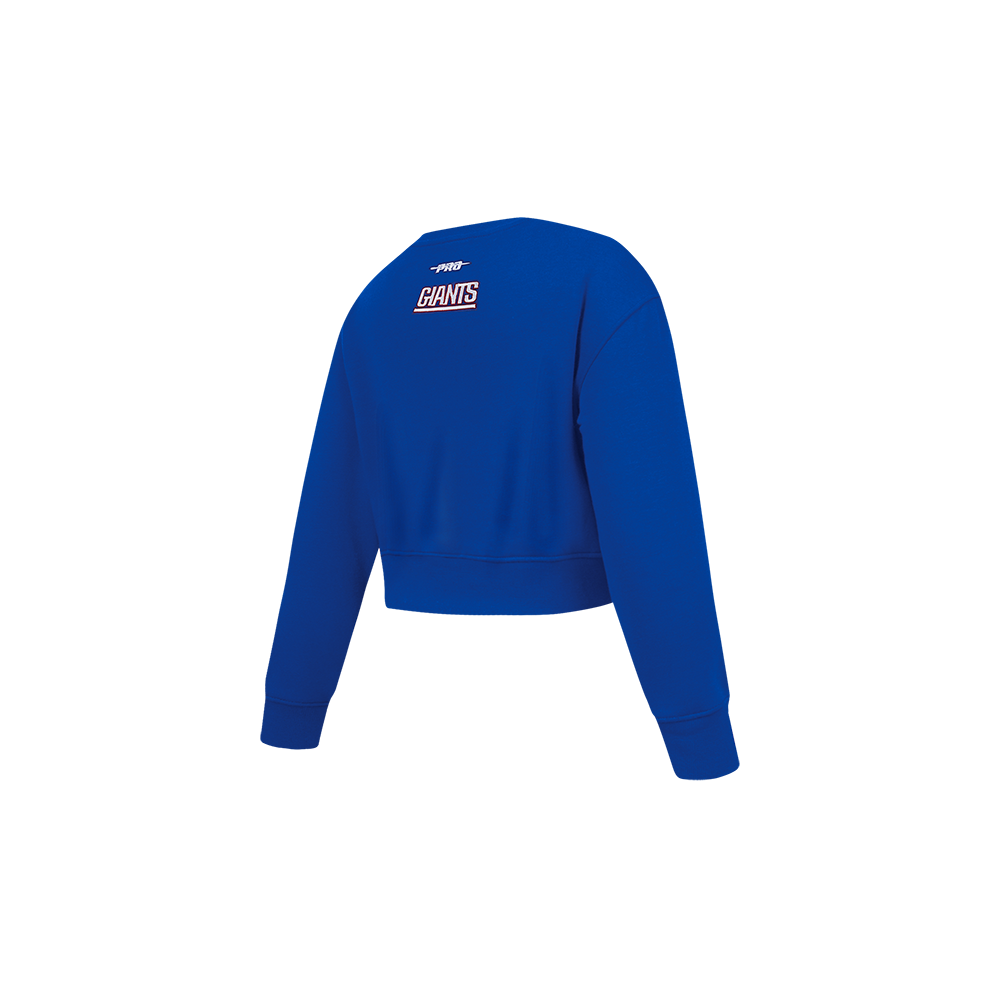 NFL NEW YORK GIANTS CLASSIC TODDLER GIRL'S FLC CREWNECK (DODGER BLUE)