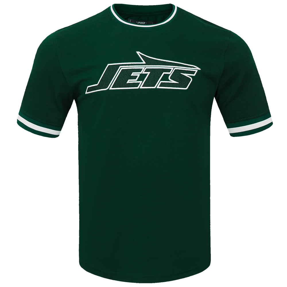 Nfl new york jets classic chenille men s tee forest green pro standard