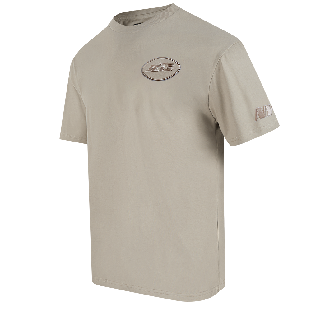 NFL NEW YORK JETS NEUTRAL MEN'S CJ DROP SHOULDER TEE (TAUPE)