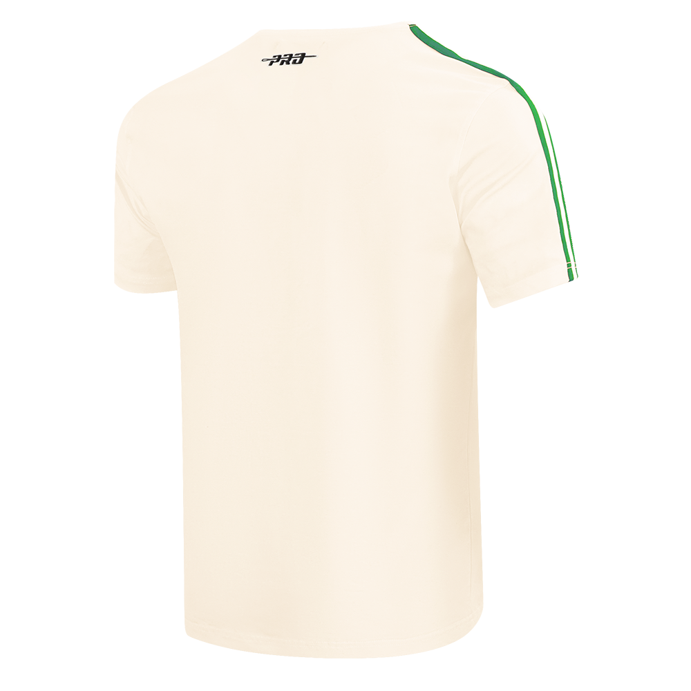 NFL NEW YORK JETS RETRO CLASSIC MEN'S STRIPED TEE (EGGSHELL/ KELLY GREEN)