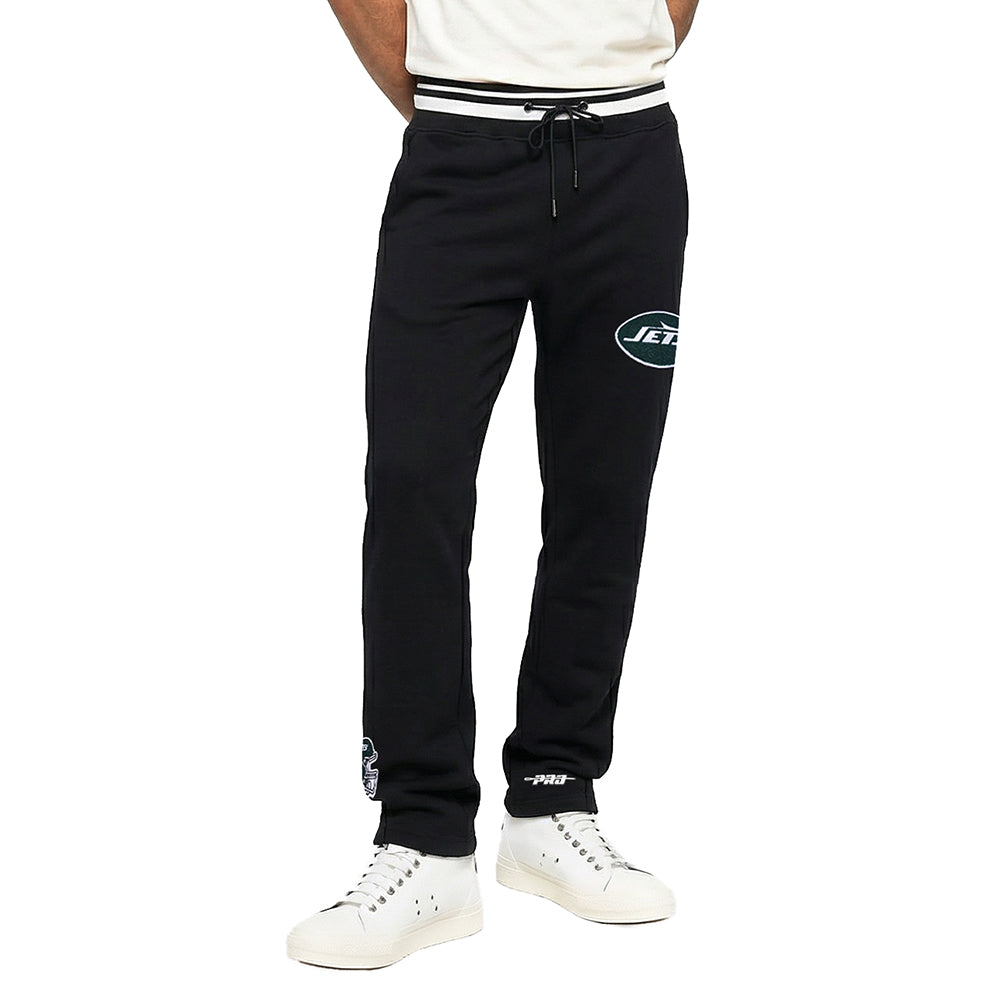 NFL NEW YORK JETS MASH UP MEN'S RIB FLC SWEATPANT (BLACK)