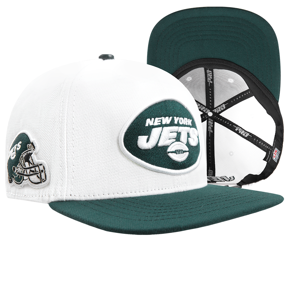NEW YORK JETS CLASSIC LOGO SNAPBACK HAT WHITE Pro Standard