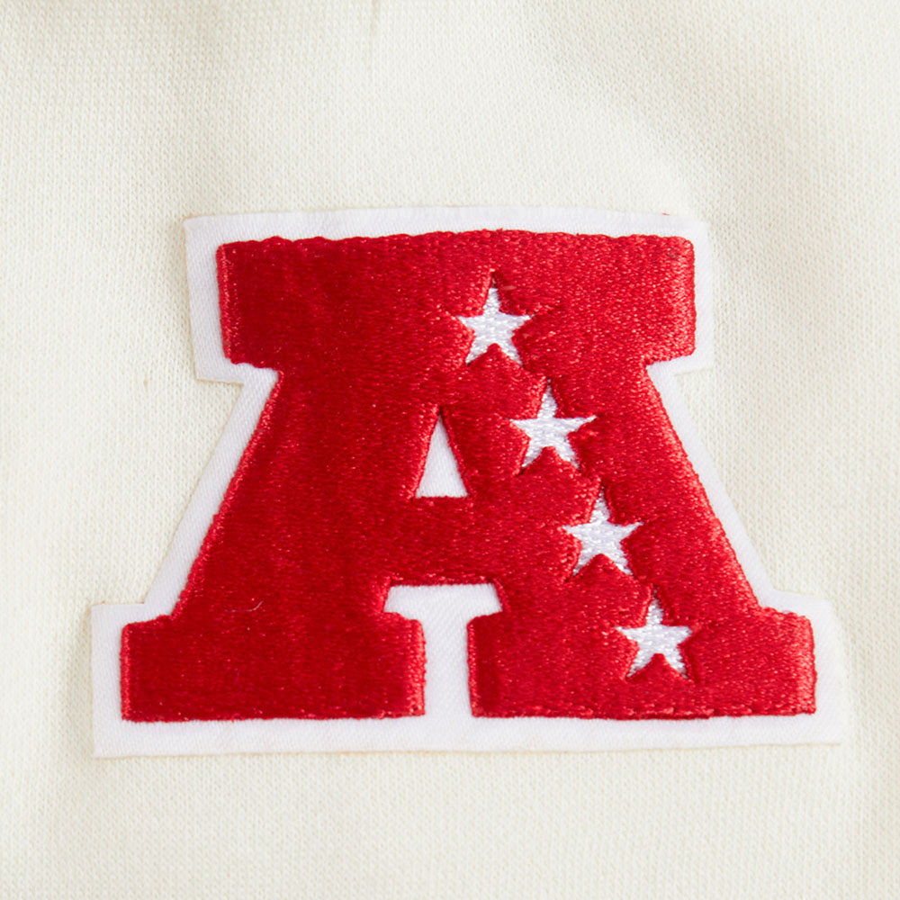 NFL NEW YORK JETS RETRO CLASSIC BIG BOY'S RIB FLC PO HOODIE (EGGSHELL/ KELLY GREEN)