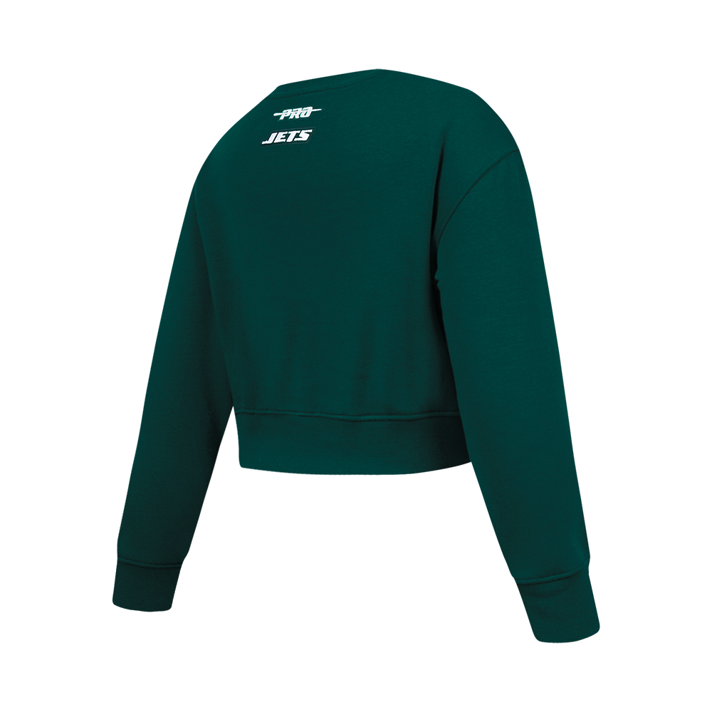 NFL NEW YORK JETS CLASSIC BIG GIRL'S FLC CREWNECK (FOREST GREEN)