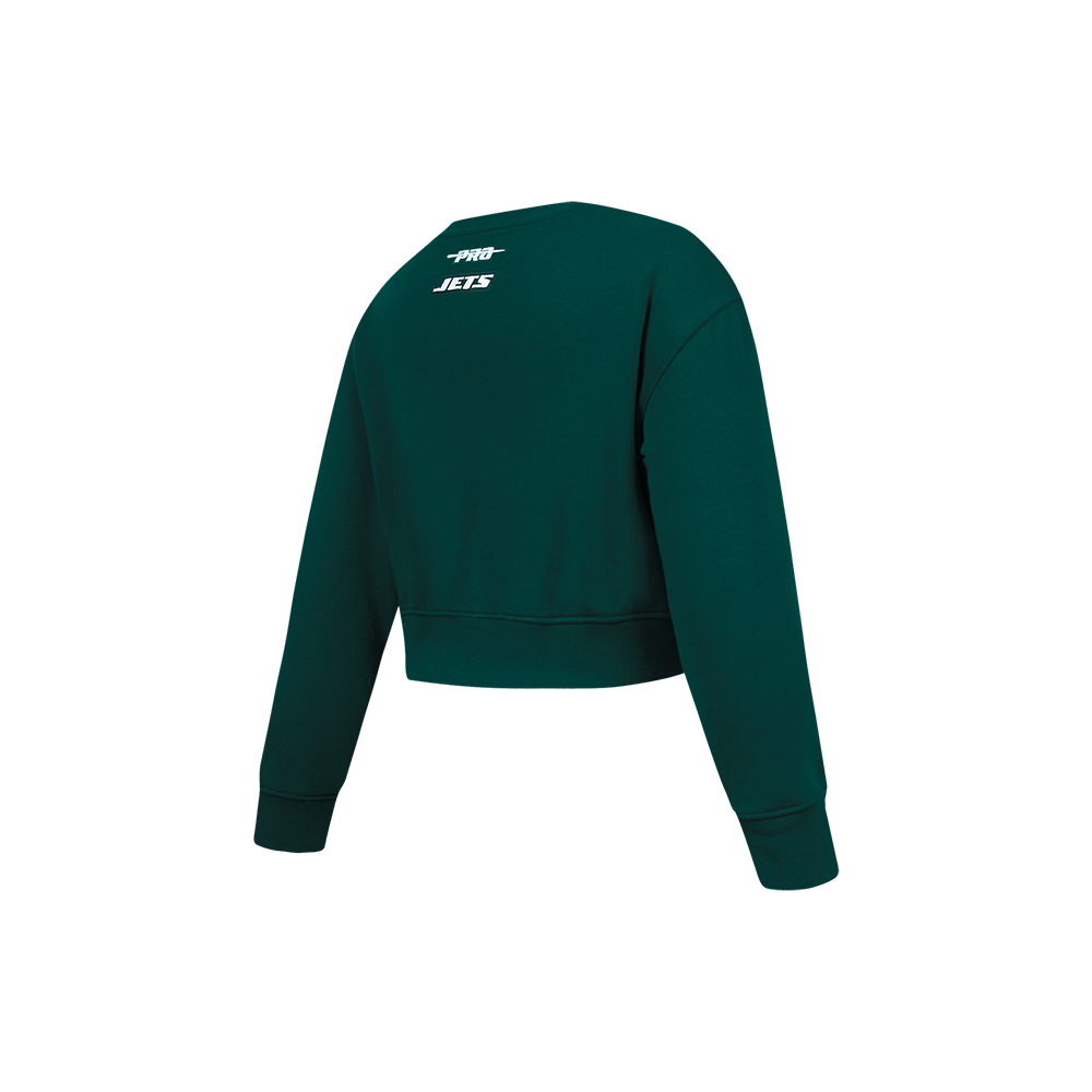 NFL NEW YORK JETS CLASSIC LITTLE GIRL'S FLC CREWNECK (FOREST GREEN)