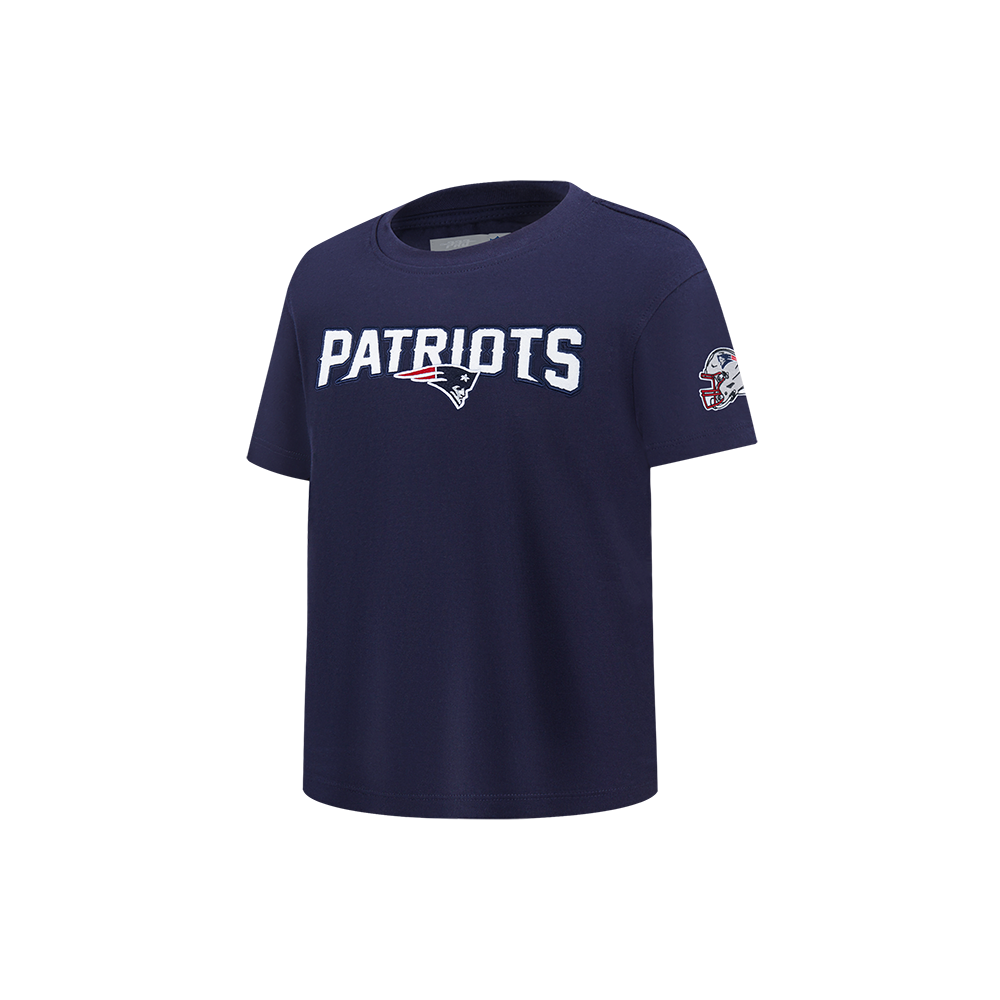 NFL NEW ENGLAND PATRIOTS CLASSIC TODDLER BOYS SHORT SLEEVE STRIPED RIB TEE (MIDNIGHT NAVY/RED)