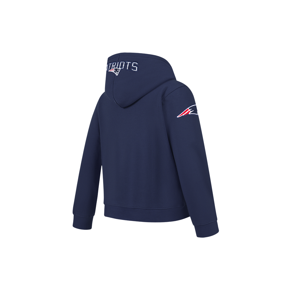 NFL NEW ENGLAND PATRIOTS CLASSIC CHENILLE LITTLE BOY'S FLEECE PO HOODIE (MIDNIGHT NAVY)