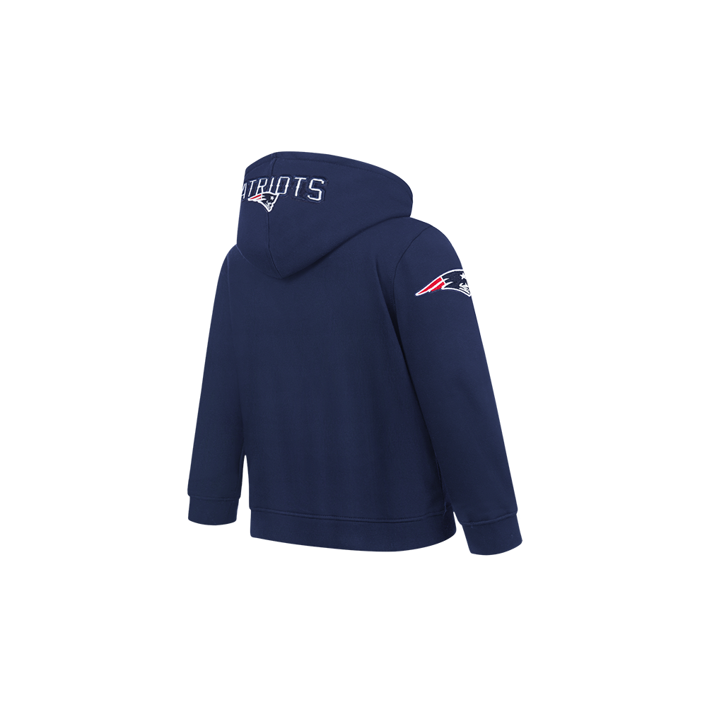 NFL NEW ENGLAND PATRIOTS CLASSIC CHENILLE TODDLER BOY'S FLEECE PO HOODIE (MIDNIGHT NAVY)