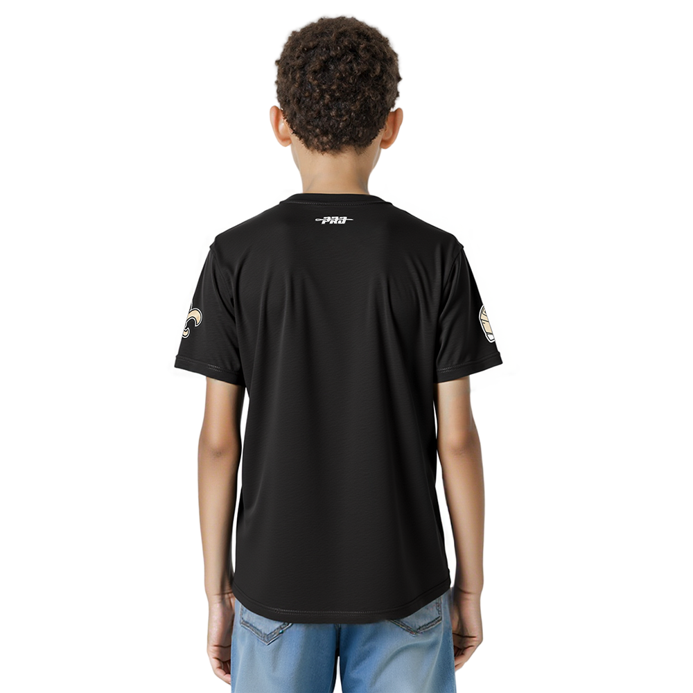 NFL NEW ORLEANS SAINTS CLASSIC BIG BOY'S SJ TEE (BLACK)