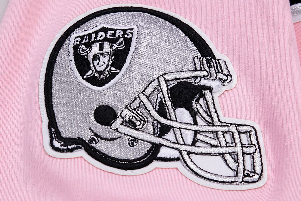 Girls Youth Las Vegas Raiders Pink Chenille Champ T-Shirt