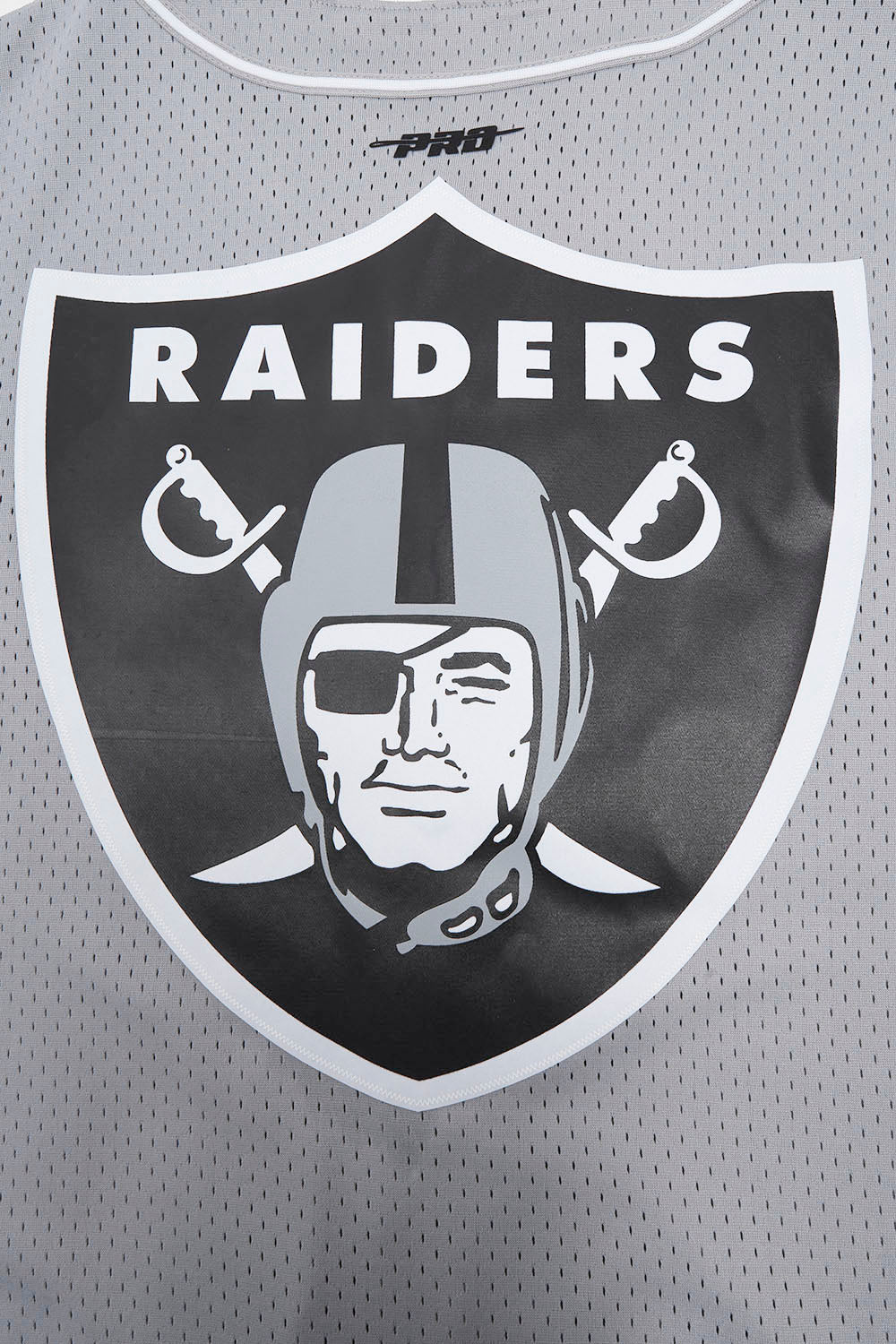NFL LAS VEGAS RAIDERS SCRIPT TAIL MEN'S MESH BUTTON DOWN SHIRT (GRAY ...