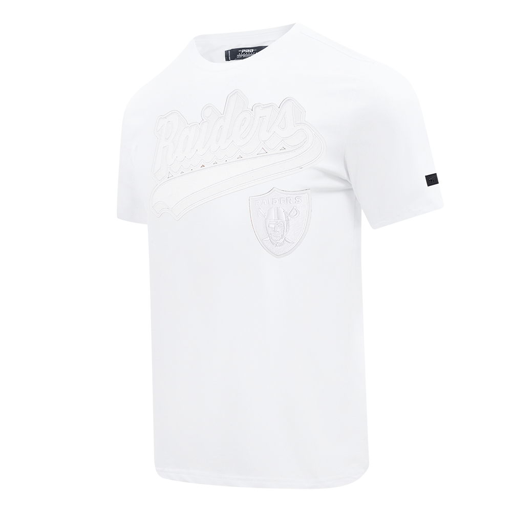 NFL LAS VEGAS RAIDERS WHITE OUT MEN'S SINGLE JERSEY TEE (WHITE)