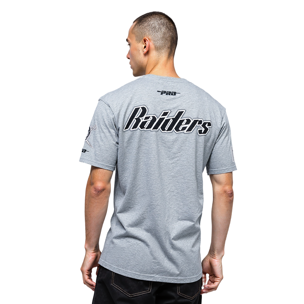NFL LAS VEGAS RAIDERS BEST OF MEN'S CJ DROP SHOULDER TEE (DARK HEATHER GRAY)
