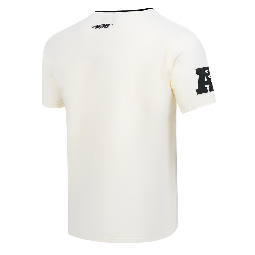 NFL LAS VEGAS RAIDERS MODERN ORIGINALS MEN'S RINGER TEE (EGGSHELL/ BLACK)