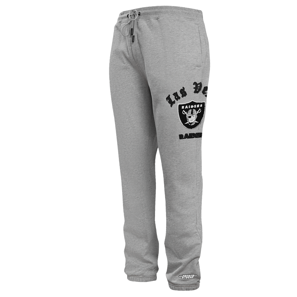 NFL LAS VEGAS RAIDERS OLD ENGLISH MEN S SWEATPANT HEATHER GREY Pro Standard