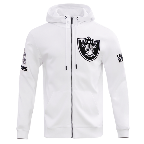 NFL LAS VEGAS RAIDERS CLASSIC CHENILLE MEN'S FULL ZIP HOODIE