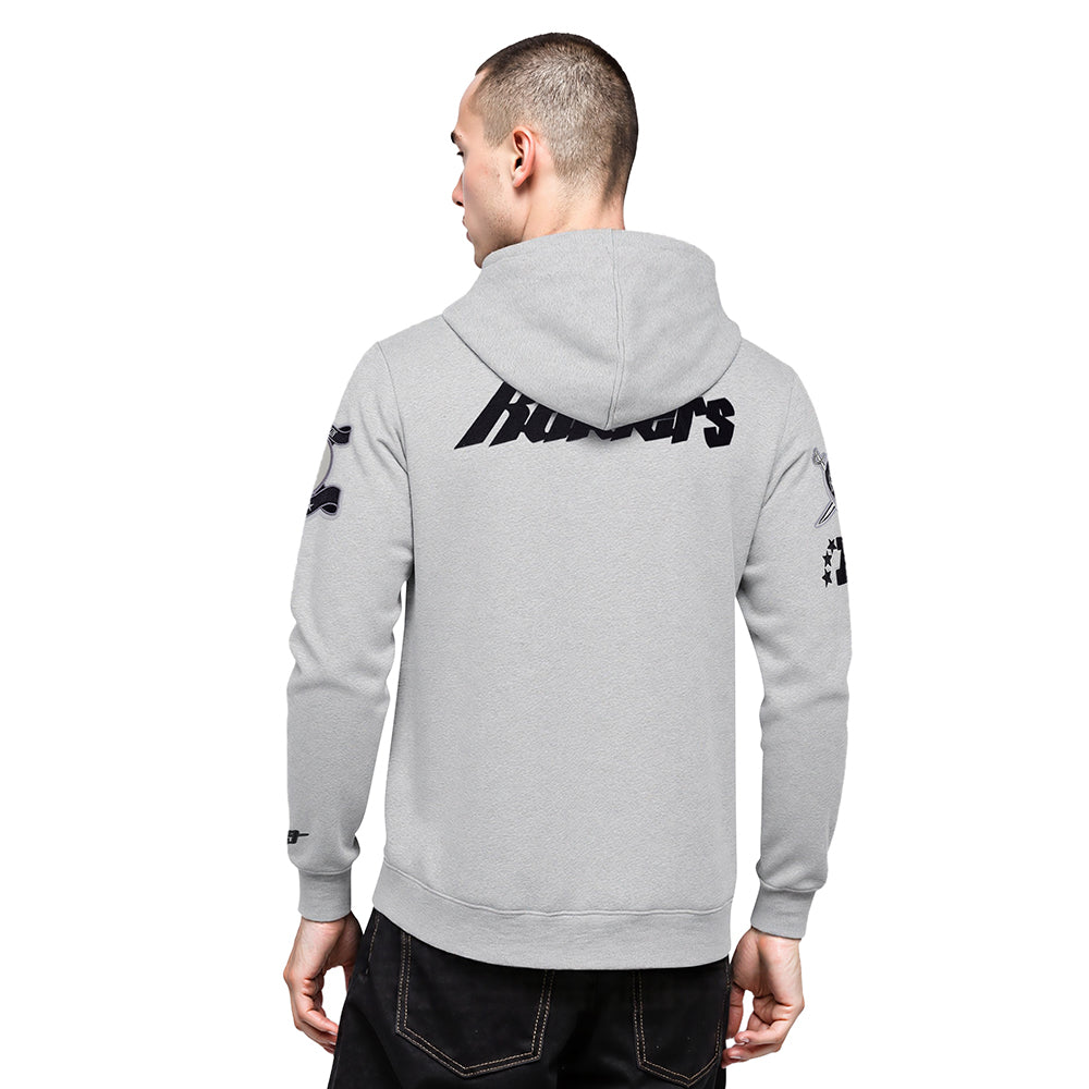 NFL LAS VEGAS RAIDERS MODERN ORIGINALS MEN'S FLC PO HOODIE (Heather Grey)