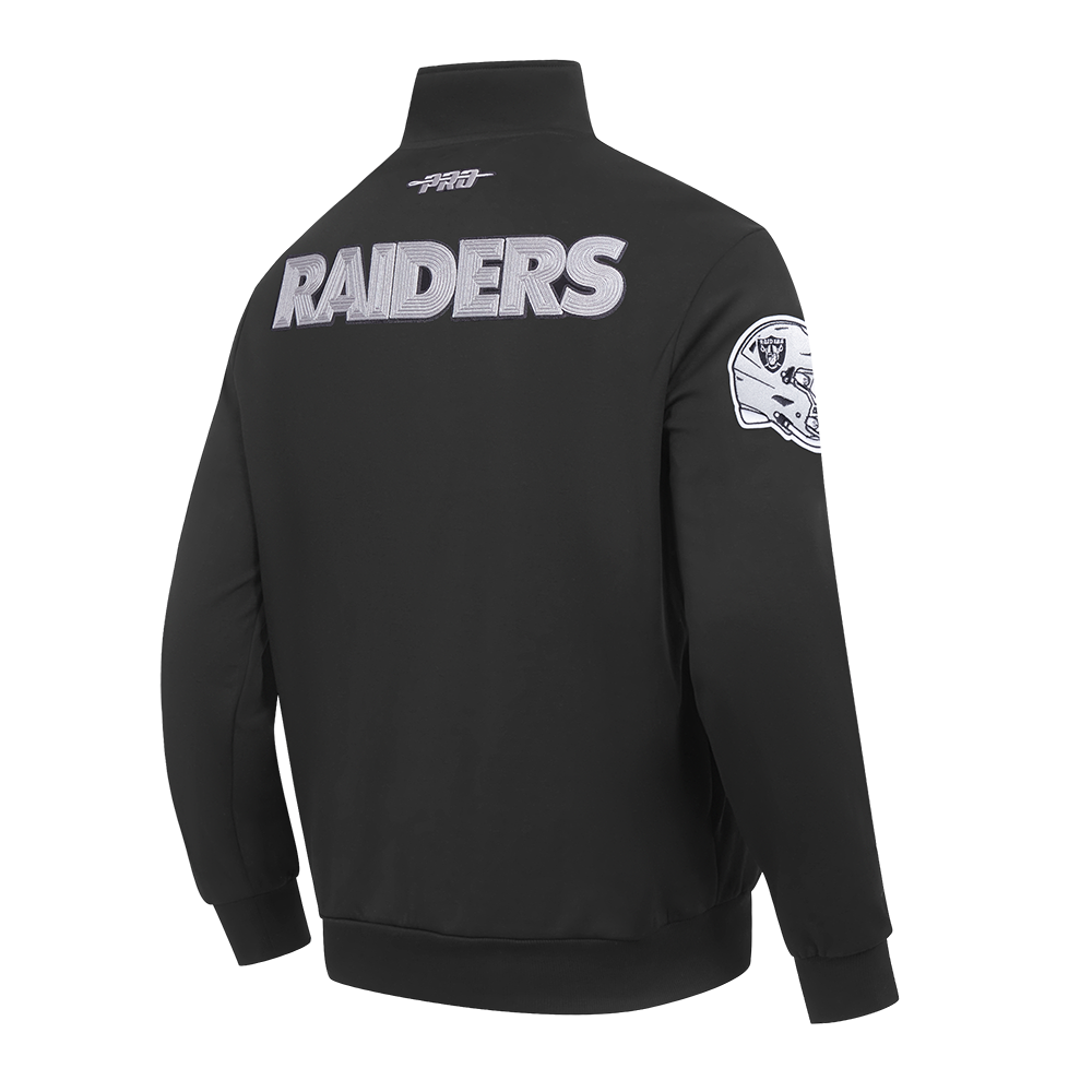 NFL LAS VEGAS RAIDERS CITY ARCH MEN'S FLC 1/4 ZIP (BLACK)