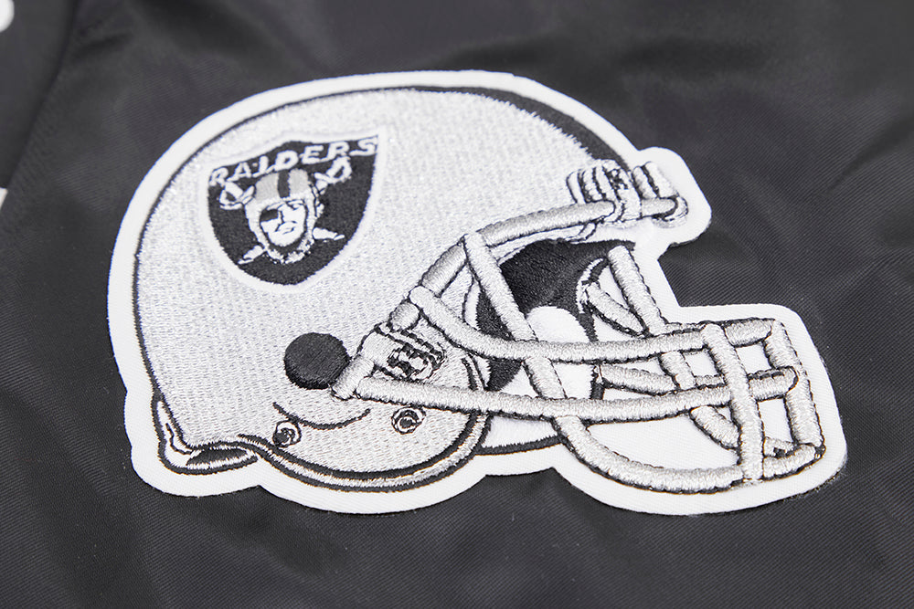 Black Satin Pro Las Vegas Raiders Jacket - Jackets Masters