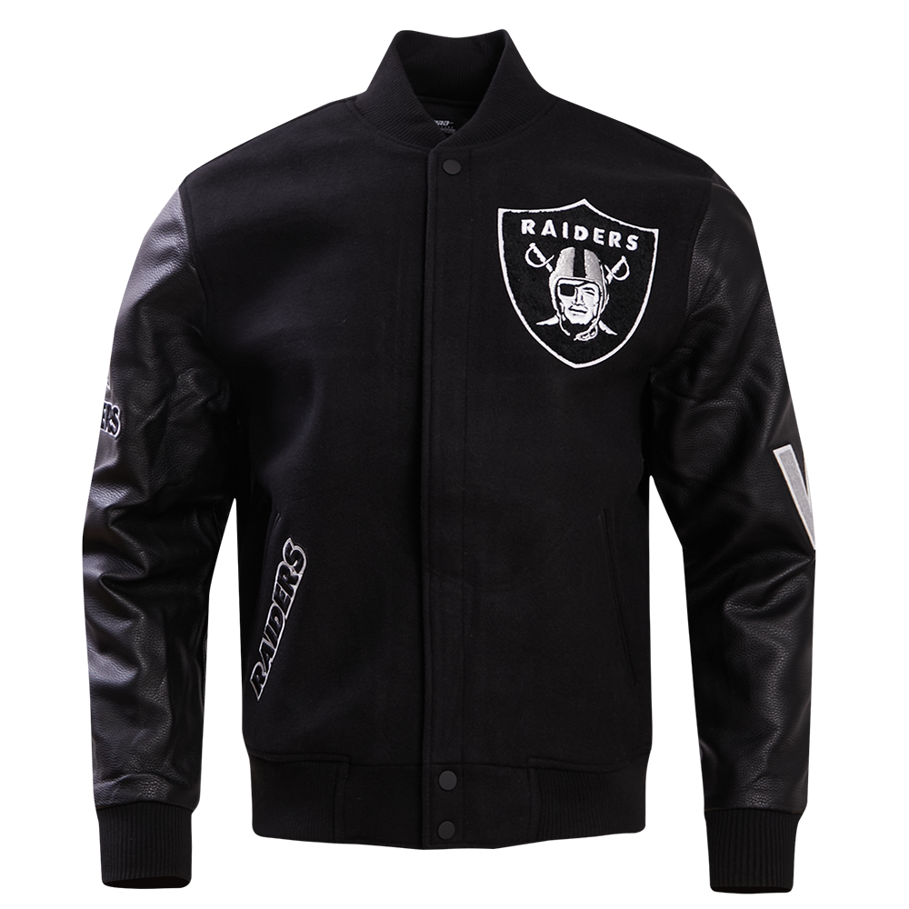 Maker of Jacket NFL Las Vegas Raiders Letterman Varsity Jacket