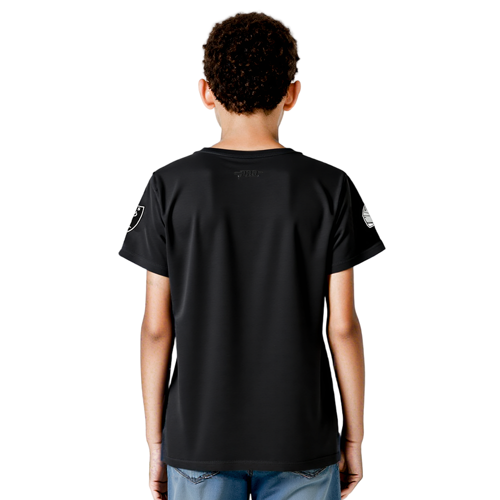 NFL LAS VEGAS RAIDERS CLASSIC BIG BOYS SINGLE JERSEY TEE (BLACK)