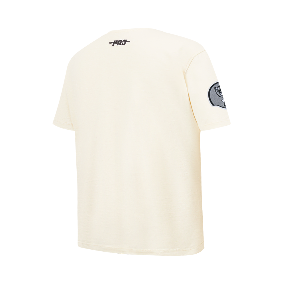 NFL LAS VEGAS RAIDERS RETRO CLASSICS BIG BOY'S SS TEE (EGGSHELL)