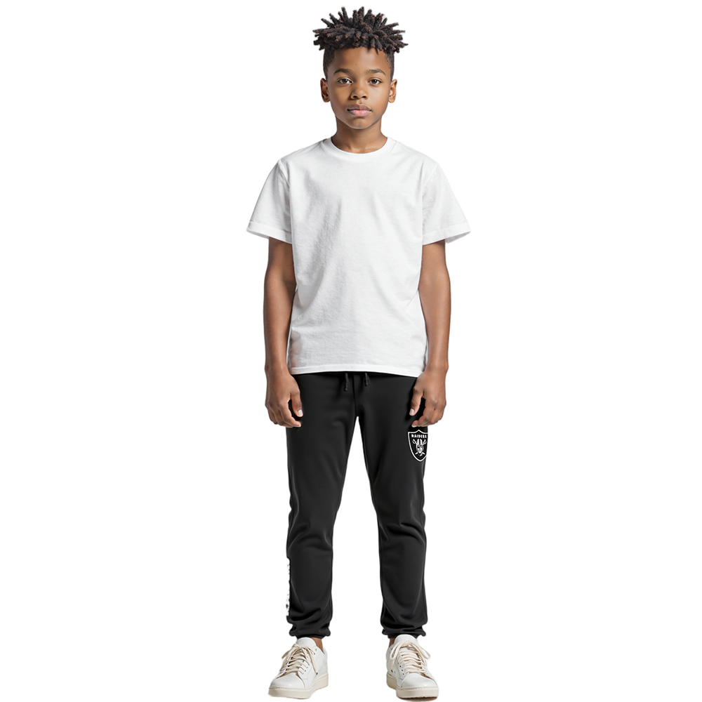 NFL LAS VEGAS RAIDERS CLASSIC BIG BOYS FLEECE SWEATPANT (BLACK)