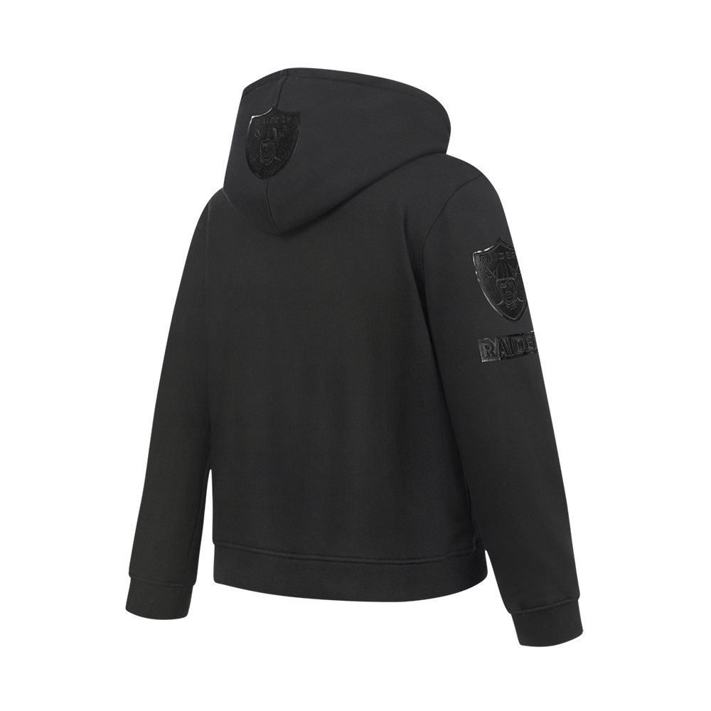 NFL LAS VEGAS RAIDERS CLASSIC 3BK BIG BOY'S FLEECE PO HOODIE (BLACK)