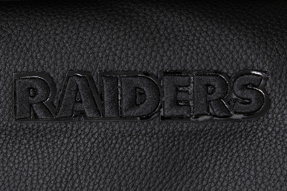 OVO X NFL Las Vegas Raiders Leather Wool Varsity Jacket Black