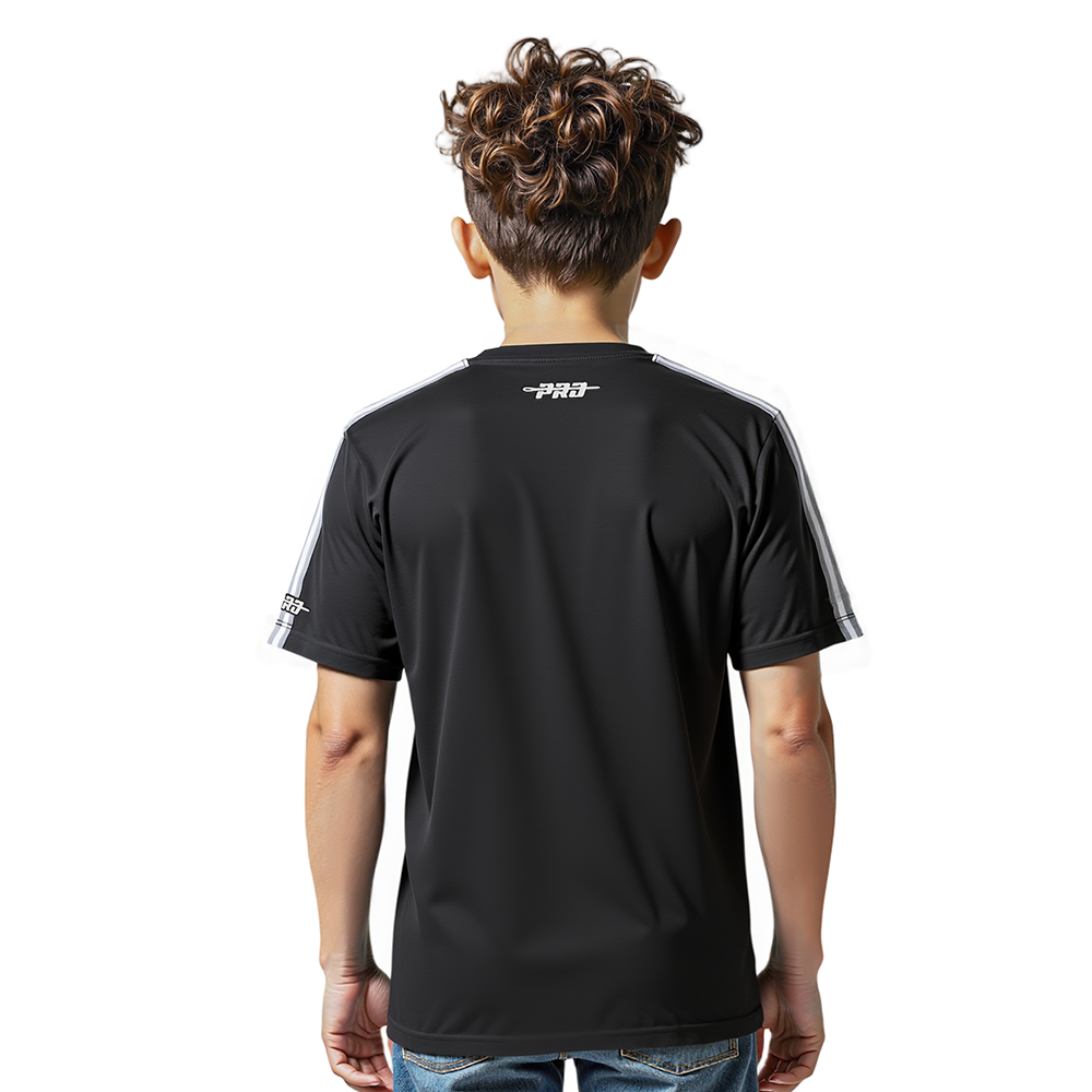 NFL LAS VEGAS RAIDERS RETRO CLASSIC LITTLE BOYS SHORT SLEEVE TAPING TEE (BLACK/GRAY)