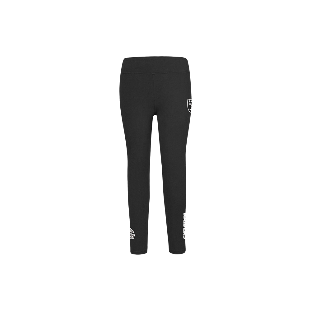 NFL LAS VEGAS RAIDERS CLASSIC LITTLE GIRLS LEGGING (BLACK)