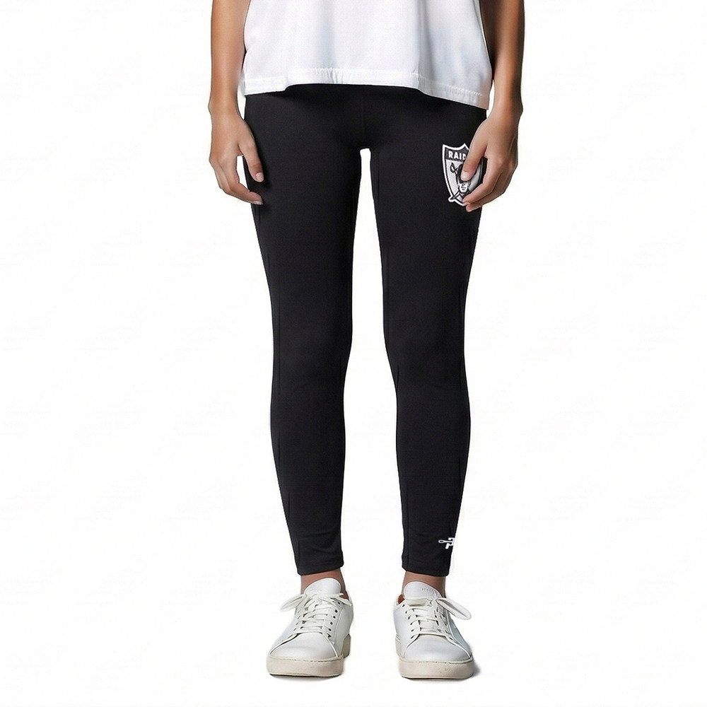 NFL LAS VEGAS RAIDERS RETRO CLASSIC LITTLE GIRLS  LEGGING (BLACK)