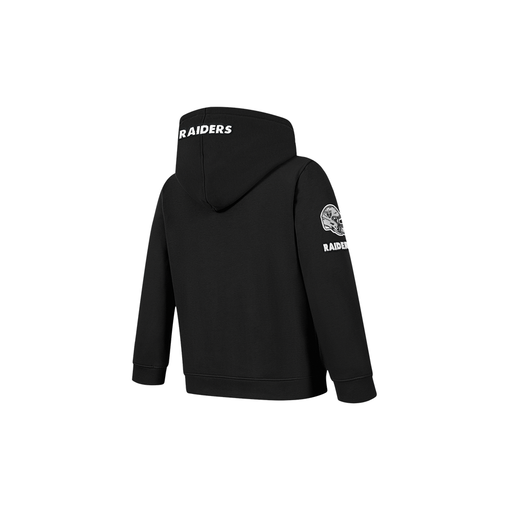 NFL LAS VEGAS RAIDERS CLASSIC TODDLER BOY'S FLC FZ HOODIE (BLACK)