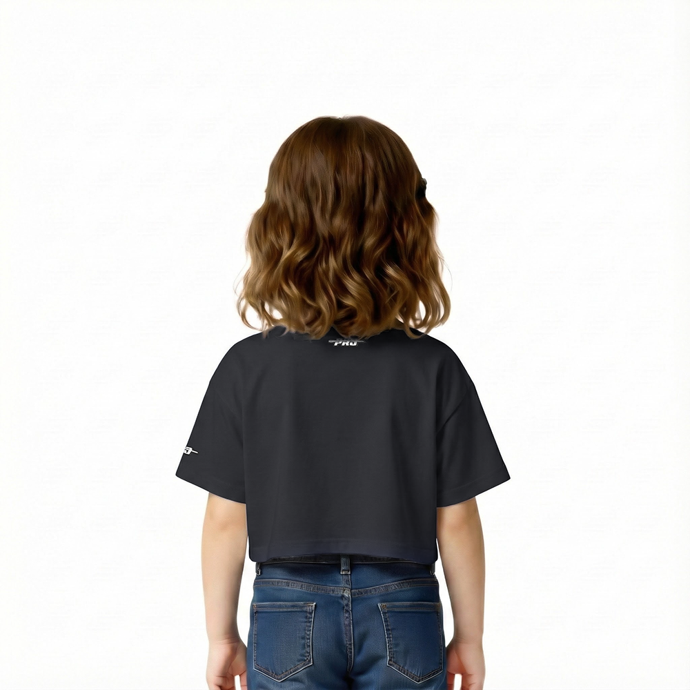 NFL LAS VEGAS RAIDERS RETRO CLASSIC TODDLER GIRLS  SHORT SLEEVE BOXY TEE (BLACK)