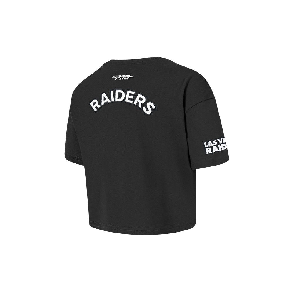 NFL LAS VEGAS RAIDERS CLASSIC TODDLER GIRL'S SS BOXY TEE (BLACK)