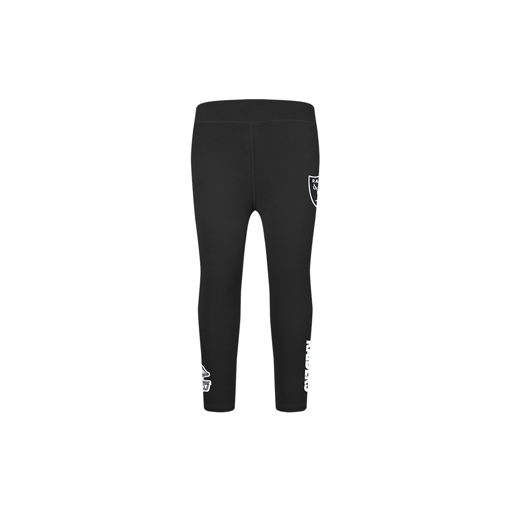 NFL LAS VEGAS RAIDERS CLASSIC TODDLER GIRLS LEGGING (BLACK)