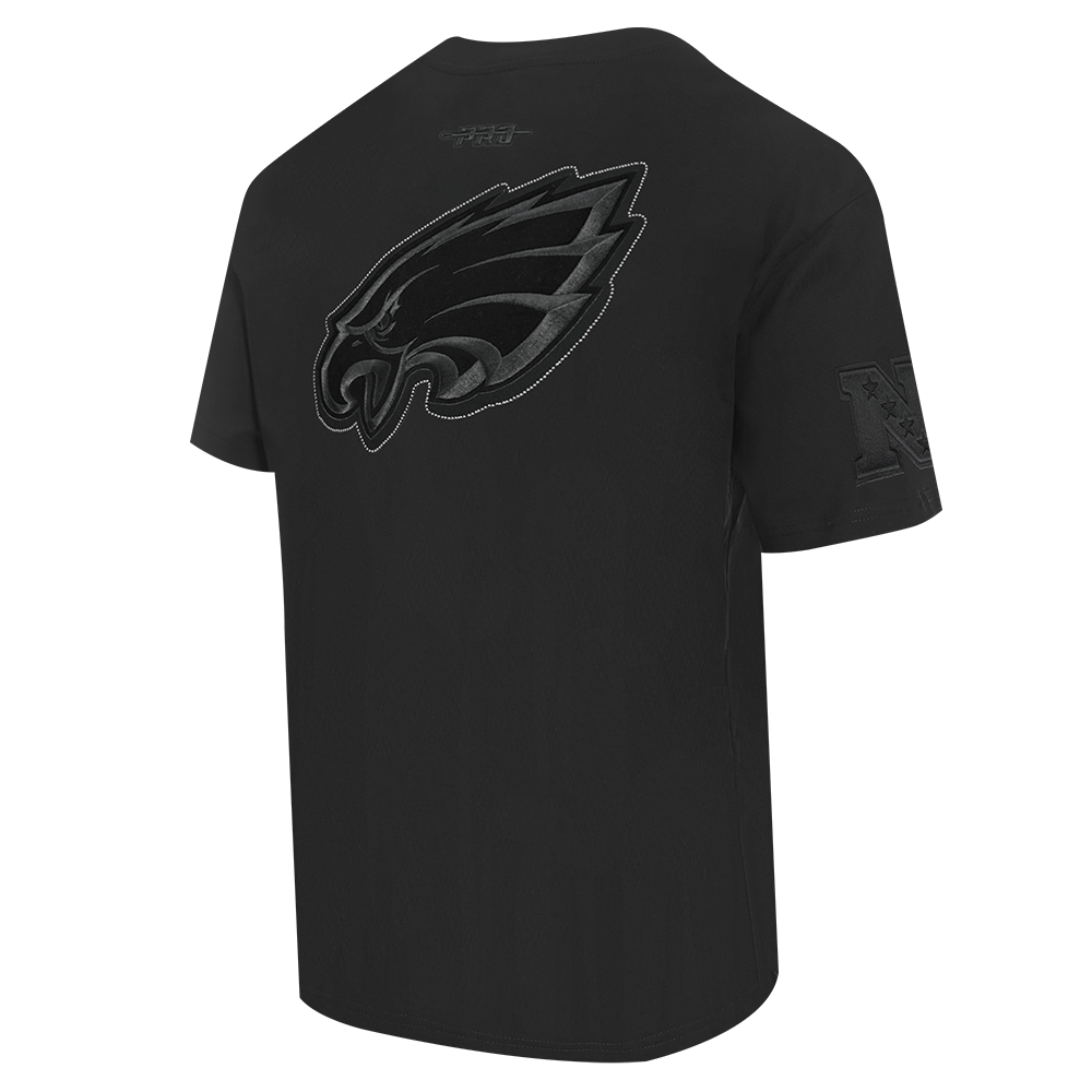 NFL PHILADELPHIA EAGLES BLACKOUT MEN'S CJ DROP SHOULDER TEE (BLACK)