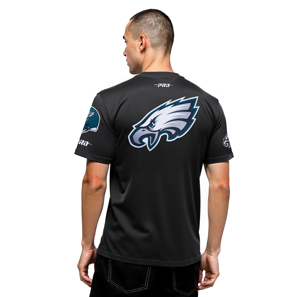 NFL PHILADELPHIA EAGLES JALEN HURTS #1 CLASSIC PNN MEN'S SJ TEE (BLACK)