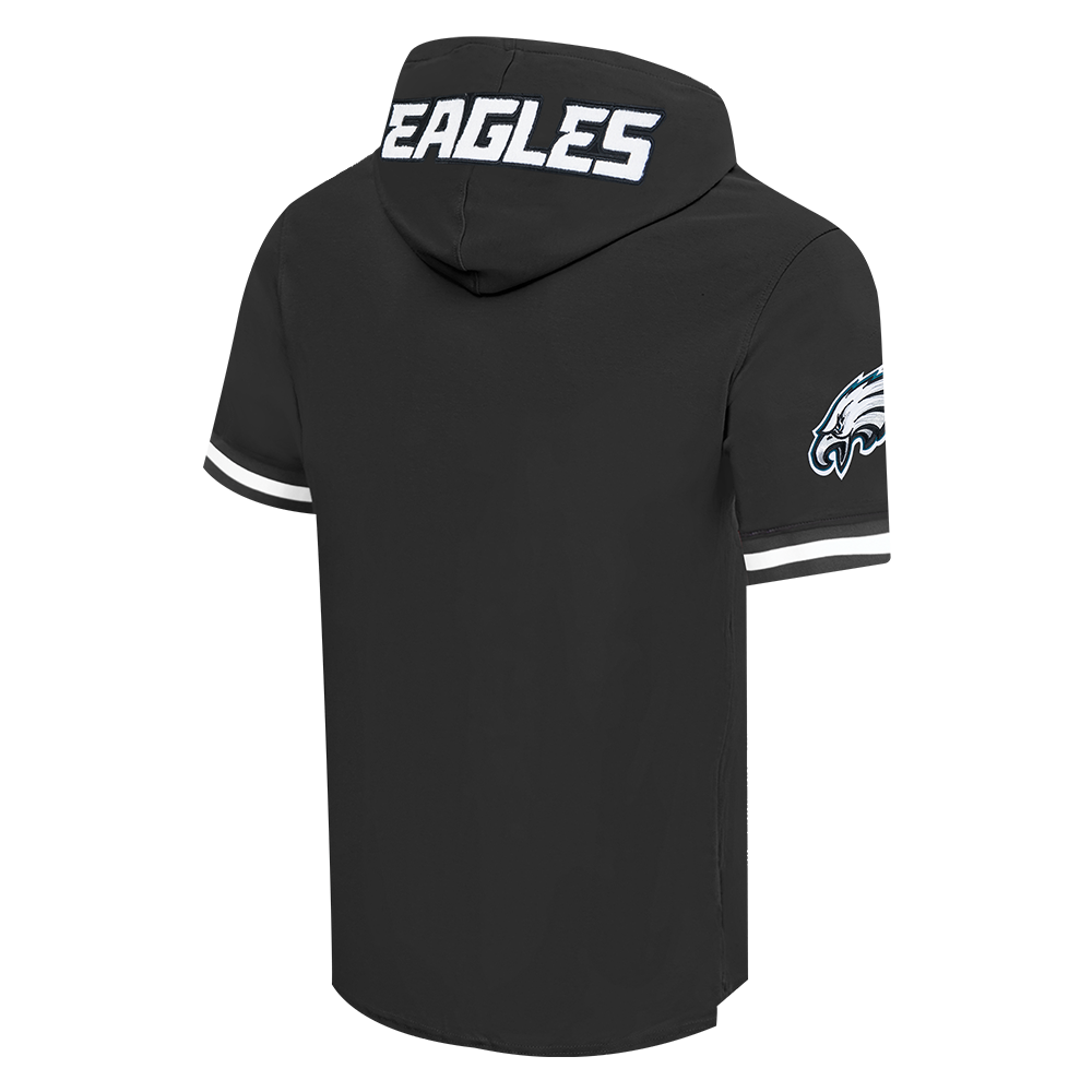 NFL PHILADELPHIA EAGLES JALEN HURTS #1 CLASSIC PNN MEN'S SS PO HOODI (BLACK)