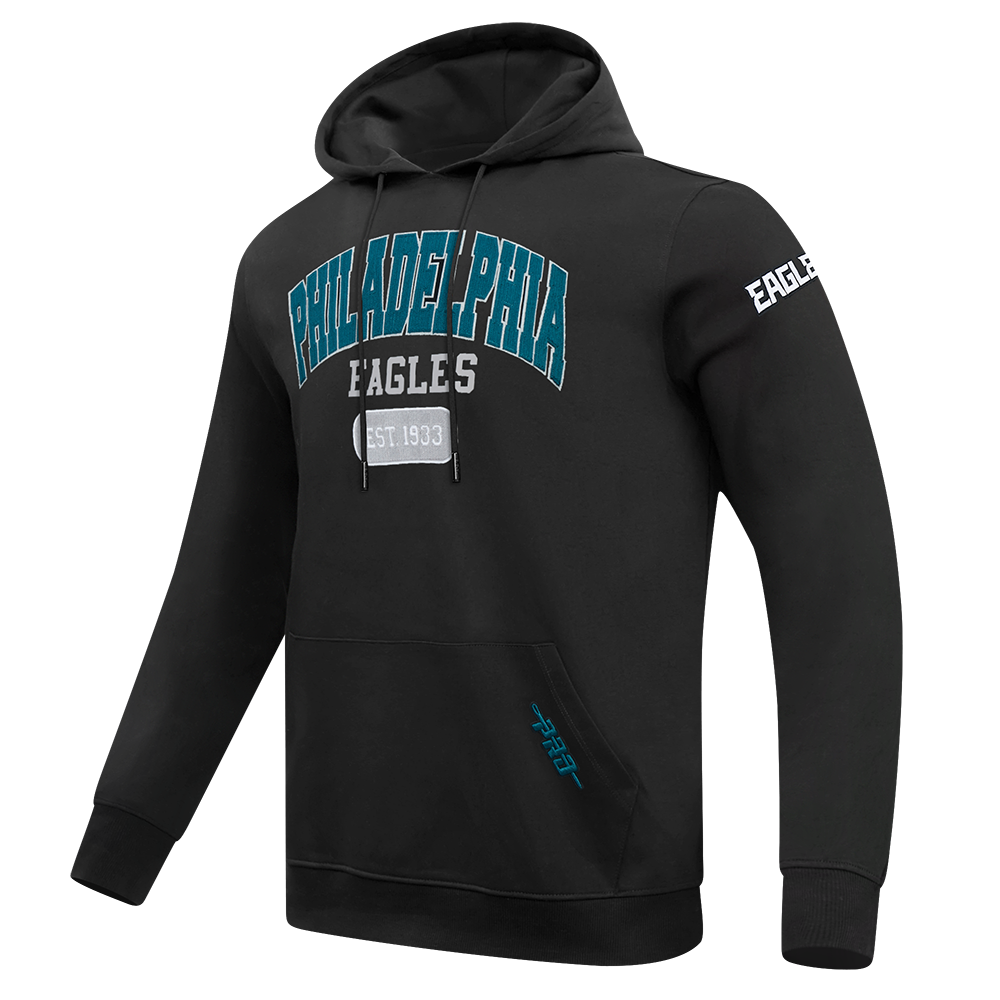 NFL PHILADELPHIA EAGLES CITY ARCH MEN'S FLC PO HOODIE (BLACK)