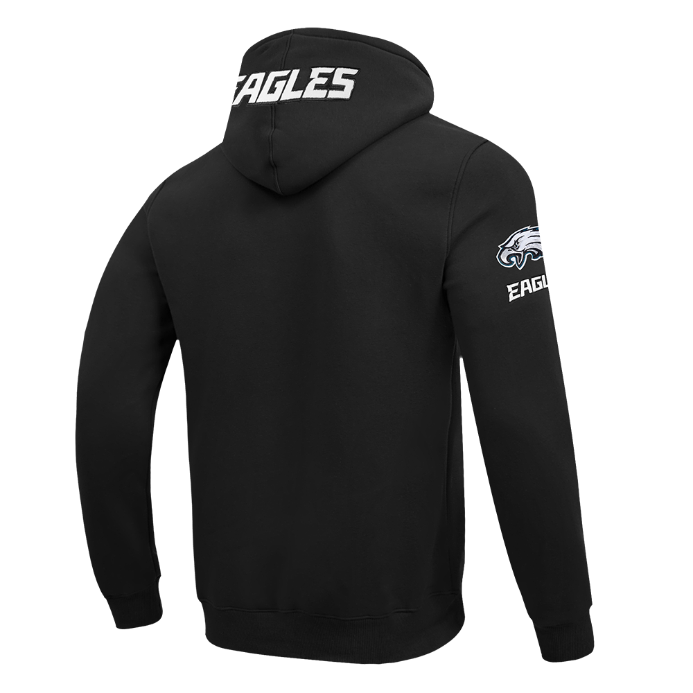 NFL PHILADELPHIA EAGLES JALEN HURTS #1 CLASSIC PNN MEN'S DK PO HOODI (BLACK)