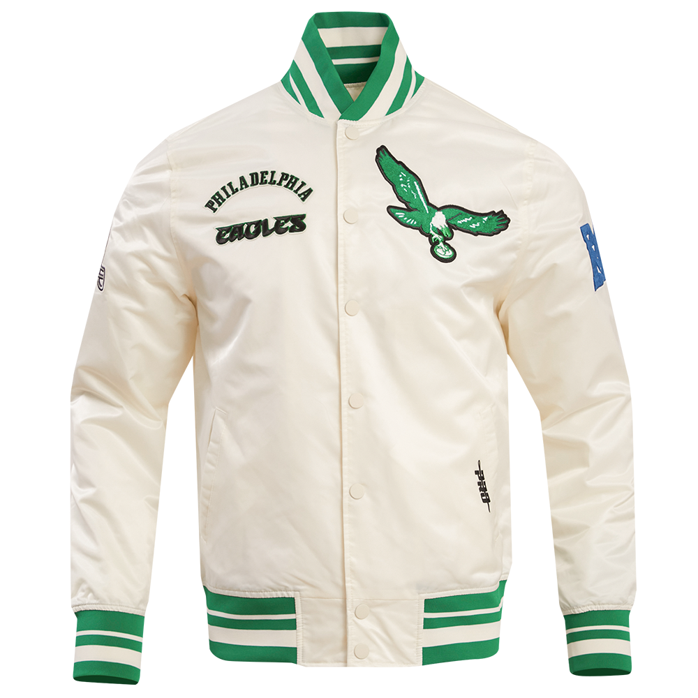 NFL PHILADELPHIA EAGLES RETRO CLASSIC RIB SATIN JACKET