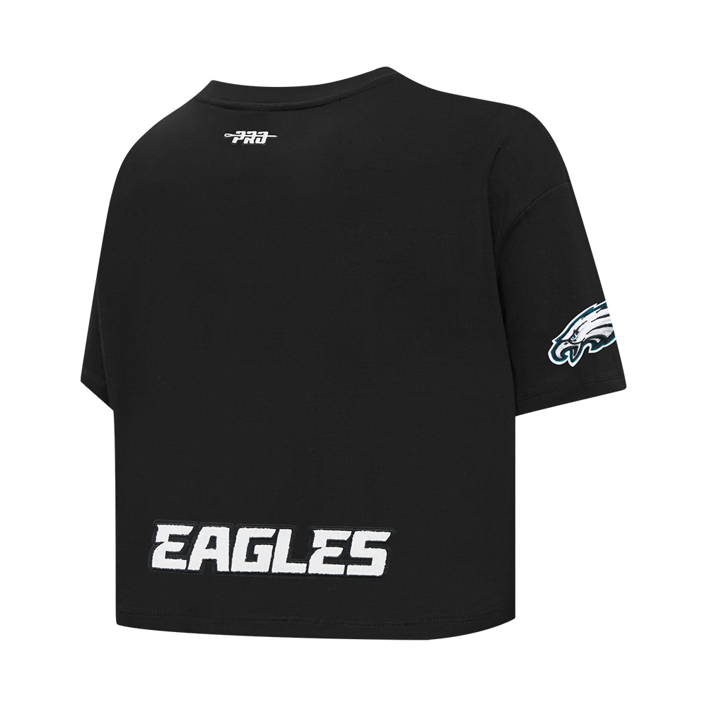 NFL PHILADELPHIA EAGLES SAQUON BARKLEY #26 CLASSIC PNN WOMEN'S SJ BOXY TEE (BLACK)