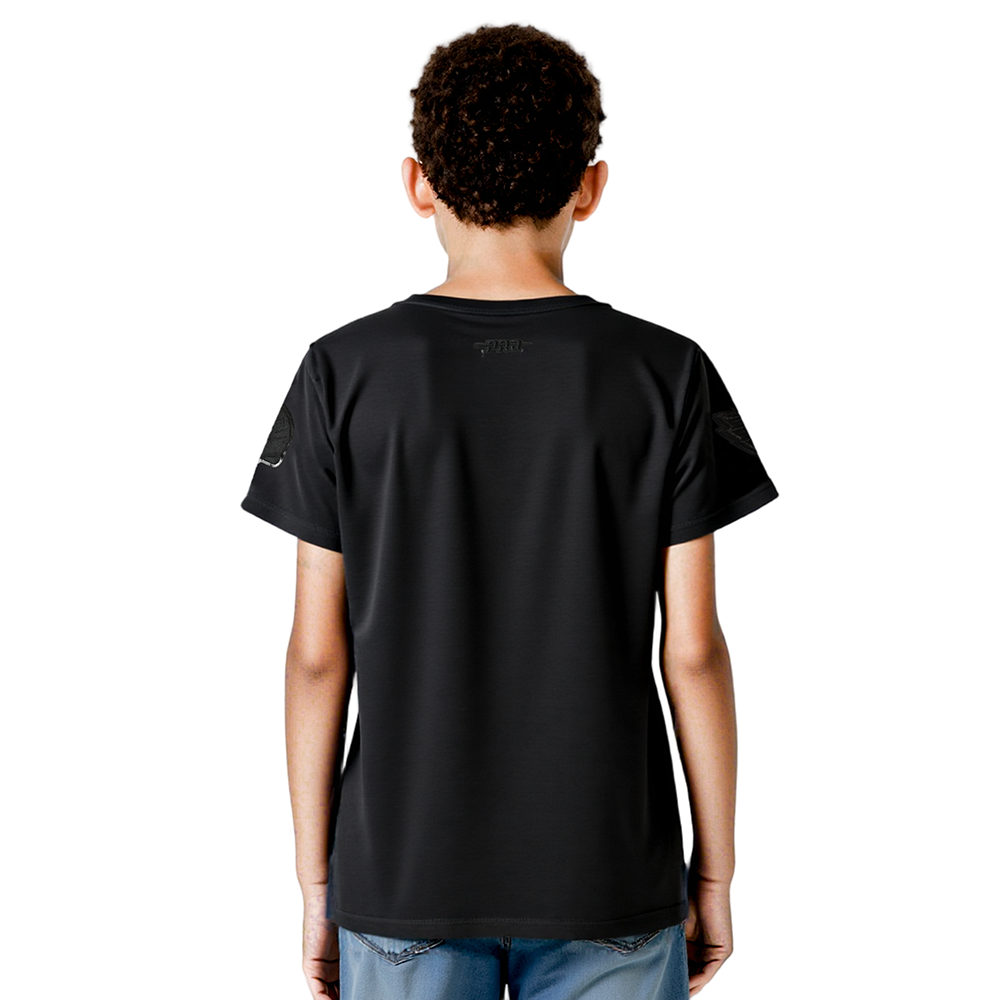 NFL PHILADELPHIA EAGLES TRIPLE BLACK BIG BOYS SINGLE JERSEY TEE (BLACK)