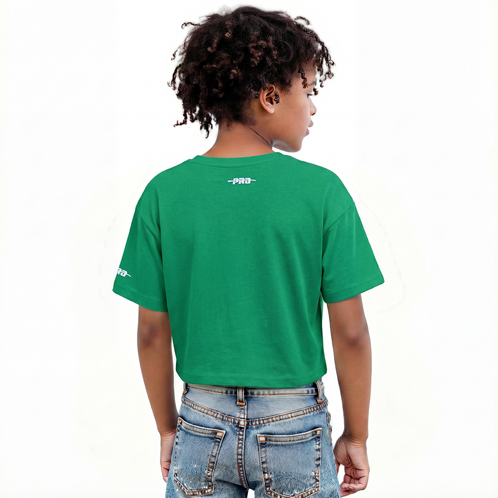 NFL PHILADELPHIA EAGLES RETRO CLASSICS BIG GIRL'S SS BOXY TEE (KELLY GREEN)